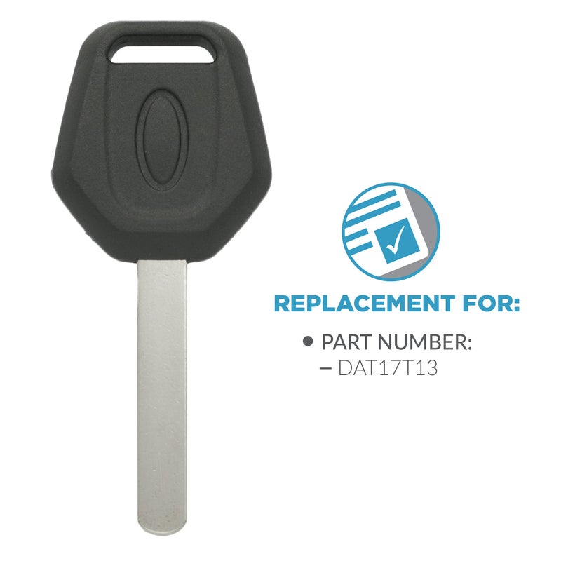 Keyless2Go Replacement for New Uncut Transponder Ignition 4D62 Chip Car Key DAT17T13 (2 Pack) - Image 4